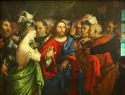 The adulterous woman., Lorenzo Lotto